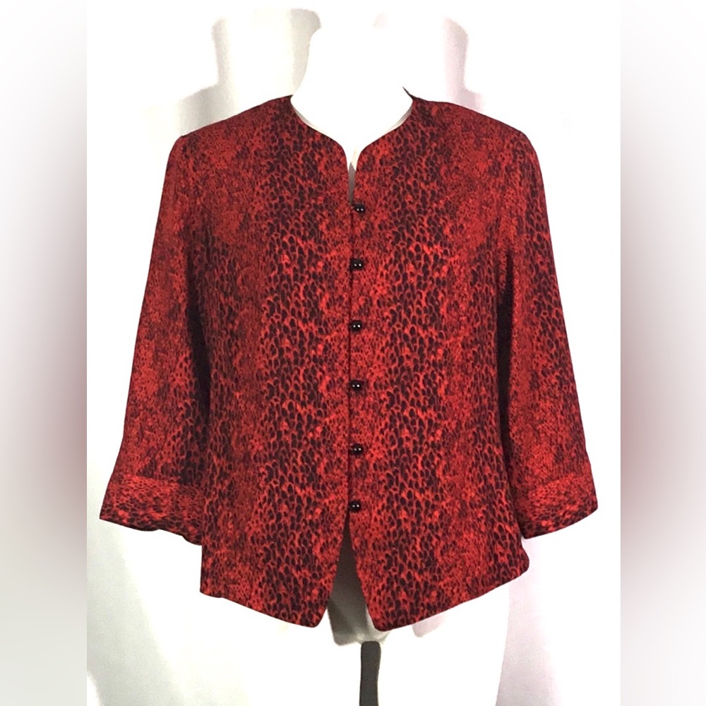 Vintage Kathy Che silk polyester blouse